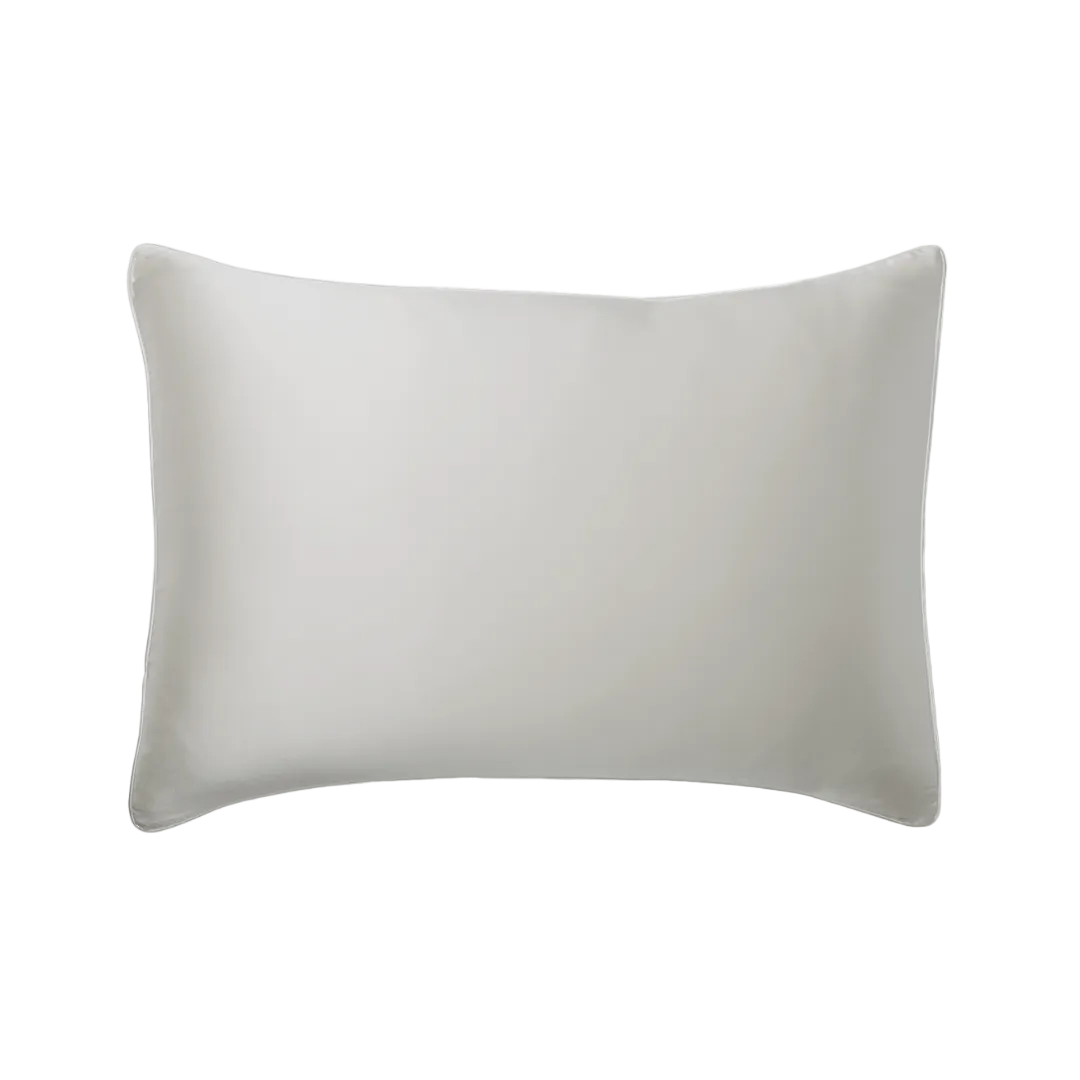 Gray pillow on a white background